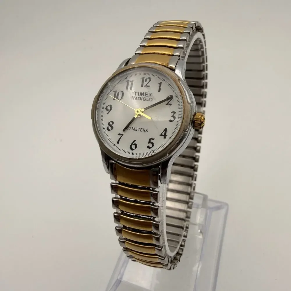 Timex Indiglo Two-Tone Women's Dress Watch - Elegant & Functional